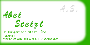 abel stelzl business card